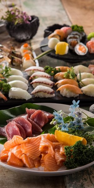 sushi, food, delicious