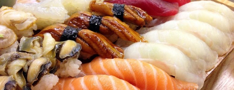 sushi, japanese, salmon